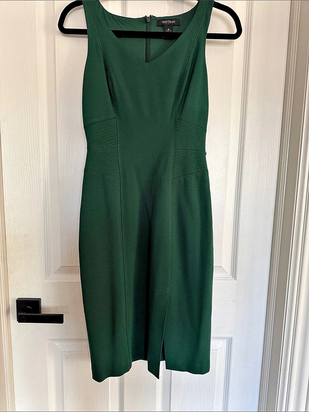White House Black Market Green Midi Dress Size 00 Like New